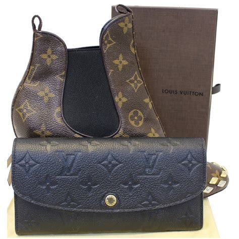 louis vuitton monogram emilie wallet|Louis Vuitton black empreinte wallet.